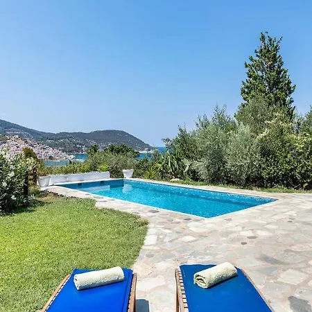 Villa Rodia With Swimming Pool On Skopelos Island Exterior photo